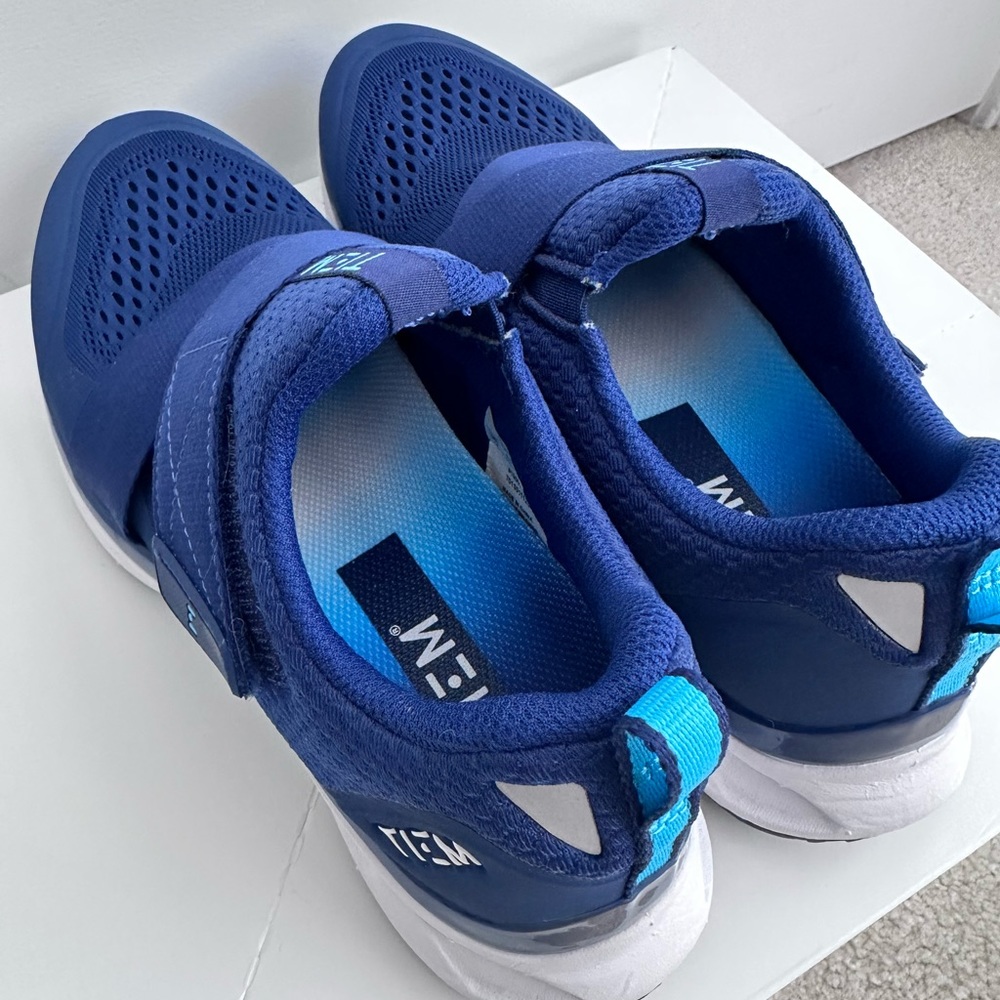 TIEM Cycling Shoes - Blue, Size 7
